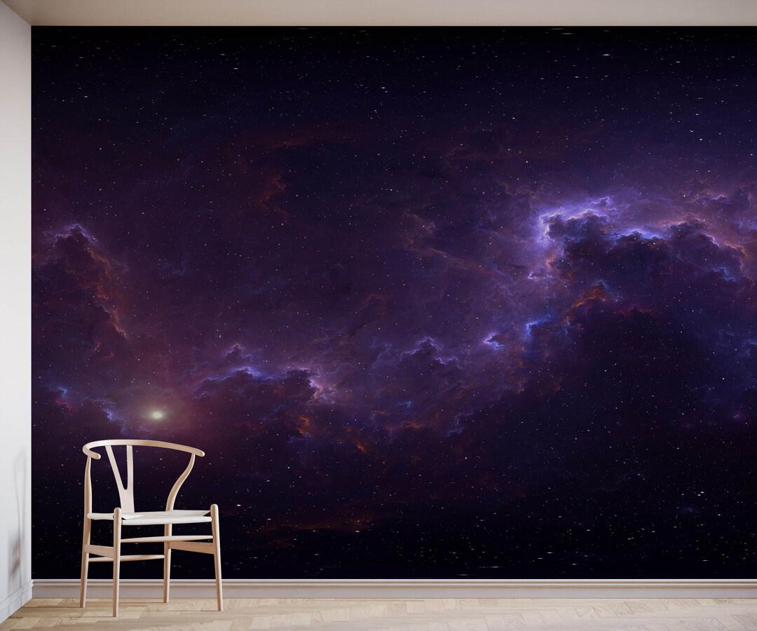 Outer Space Wall Mural | Nebula Wallpaper - Etsy