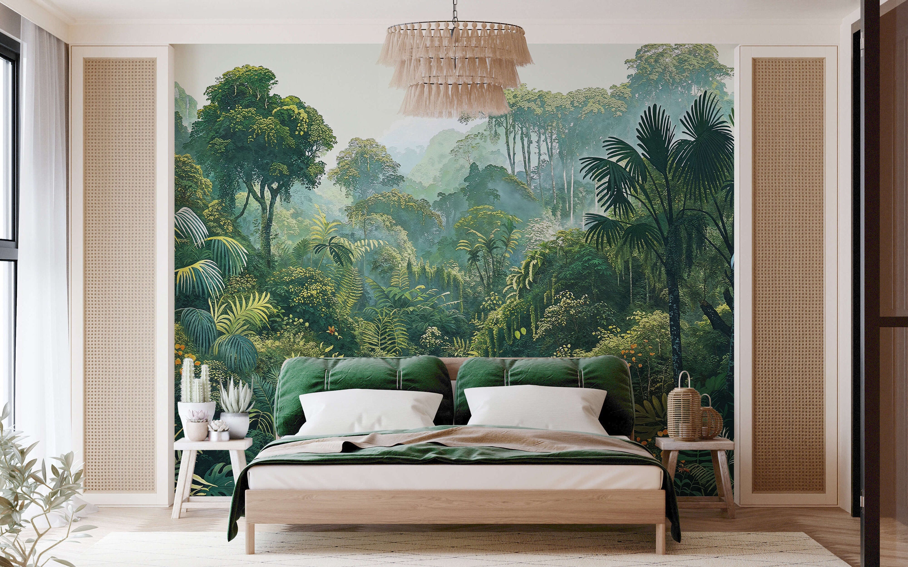 Green Rainforest Wallpaper Mural