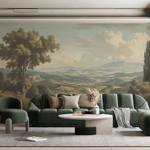 Vintage European Landscape Wallpaper Mural