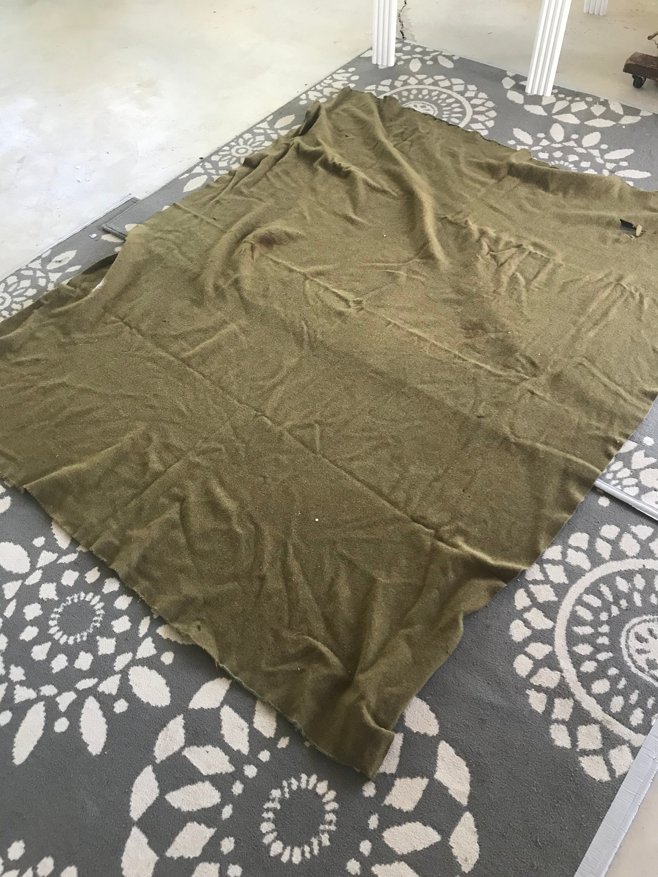 Vintage Military Blanket Etsy