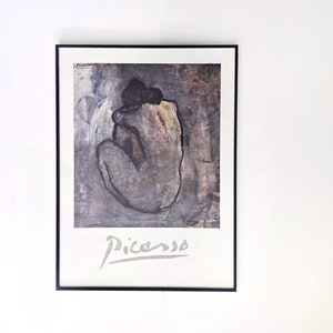 Vintage 1961 Pablo Picasso Abstract Nude Man with Horns Art Print Vintage 1961 Pablo Picasso Abstract Nude Man with Horns Art Print