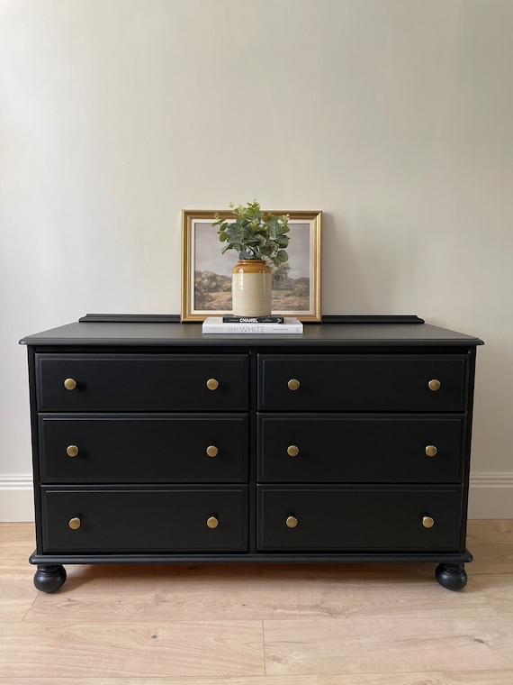 retro vintage dresser 60s 70s Vintage Retro Dresser: Green Orange Black Midcentury Modern VINTARAMA
