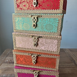 Trousseau Box: Velvet Lined Bangles and Jewelry Keepsake
