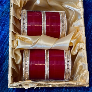 American Diamond Bridal Choora: Punjabi/Sikh Wedding Bangles