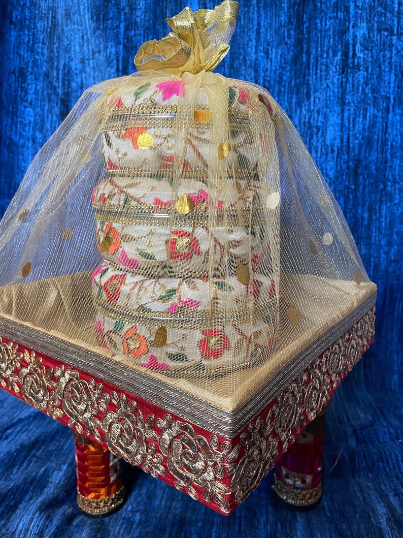 Mithai Box 3 Piece Steel Set Laddu Box Decorative Mithai Etsy