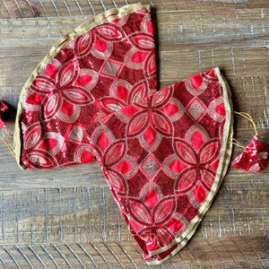 Riya Lap Cover Potli Set for Shagun Ceremony or Pooja. Use it for wedding functions Shagun Essentials Lap Potli Rokha Ceremony Engagement