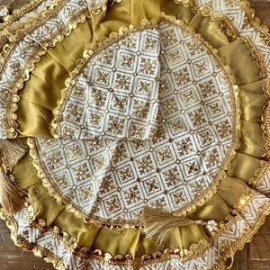 Aarza Shagun Lap Potli Set for Shagun Ceremony or Pooja. Use it for wedding functions Shagun Essentials Lap Potli Rokha Ceremony Engagement