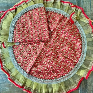 Noor Shagun Lap Potli Set for Shagun Ceremony or Pooja. Use it for wedding functions Shagun Essentials Lap Potli Rokha Ceremony Engagement