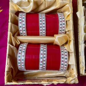 Traditional Red Bridal Chura: Indian Wedding Bangles