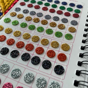 Glitter Bindi Book | Bridemaids Gifts | Kum Kum | Mehndi Gift | Karva Chauth | Indian Pakistani Punjabi Sikh Wedding | Maiyaan | Haldi