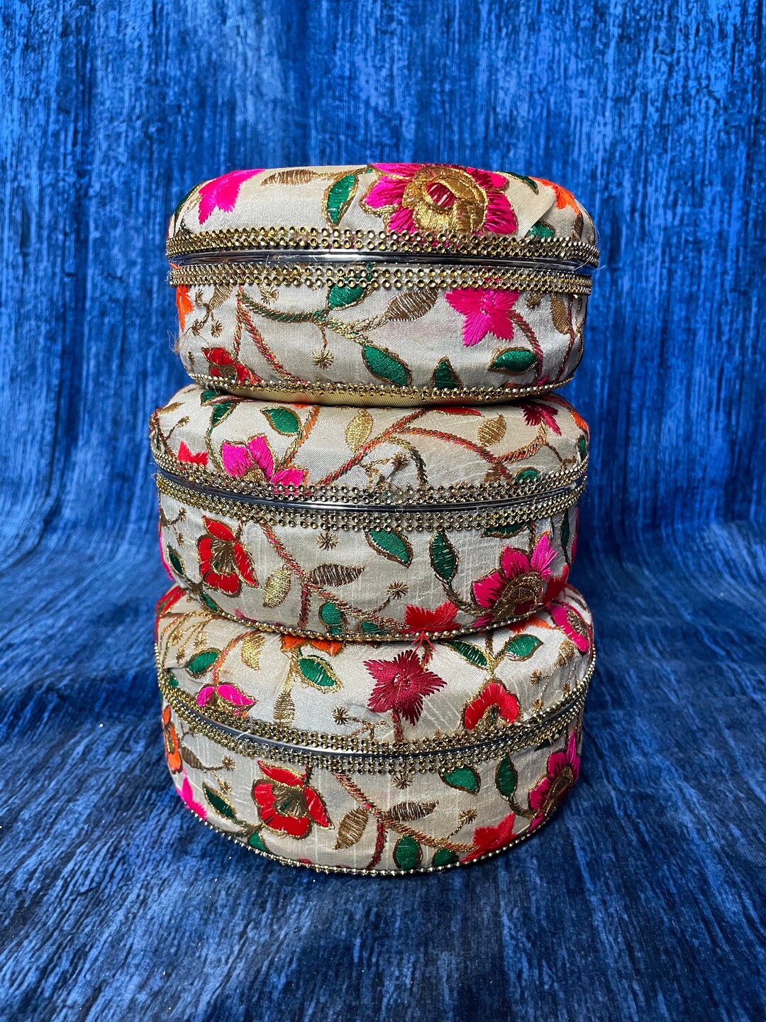 Steel Laddoo Box Decorative Mithai Box Shagun Essentials Gifting Favor