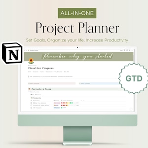 Ultimate Notion Project Planner Template | Business & Personal | Instant Download | Digital Organizer