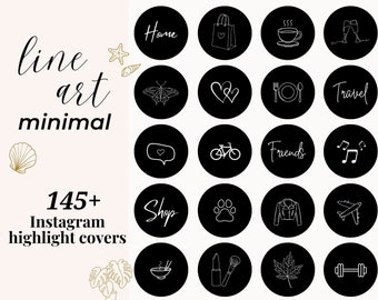 72 Boho Instagram Highlight Cover Icons Line Art Highlight - Etsy UK