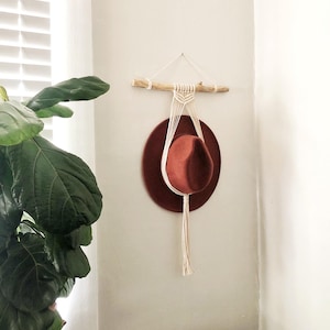 Boho Macrame  Single Hat Hanger