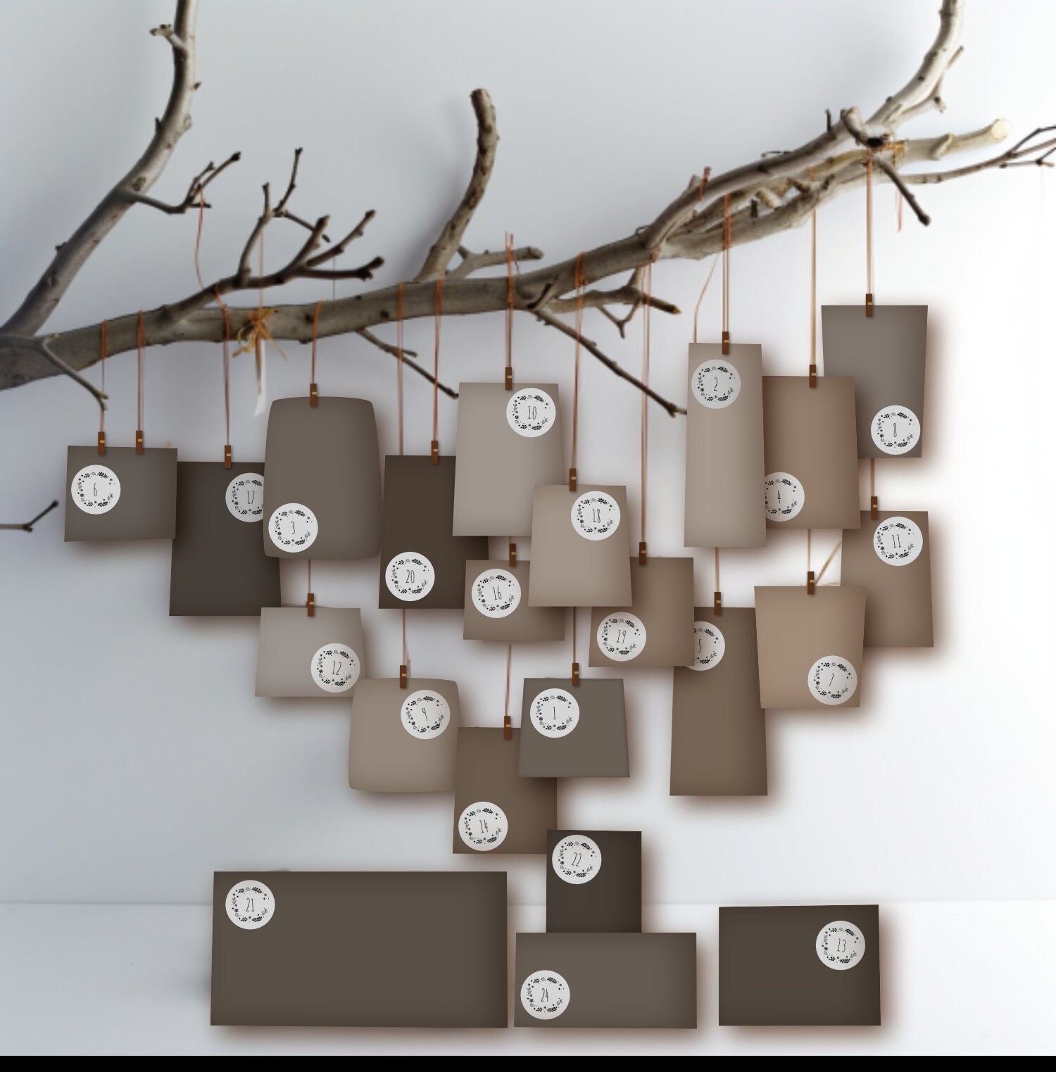 Homemade Calendar Numbers .pdf PDF - Numbers for the DIY - Advent Calendar - Beautiful Design - 1 to ...