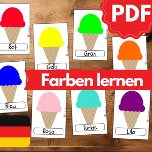 Flashcards LEARN COLORS | Montessori flashcards for independent learning | Learning for children | Printable Flashcards | PDF cards | Digital