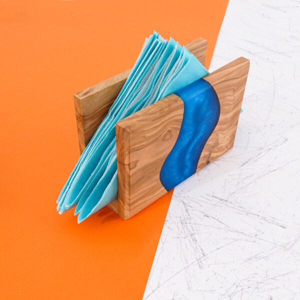 Wood Napkin Holder Etsy