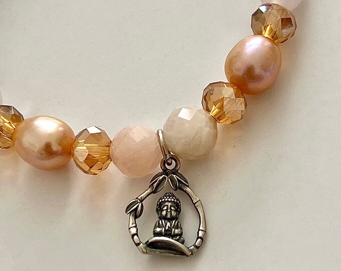 925 silver Buddha semi-precious stone bracelet "BUDDHA DREAM"