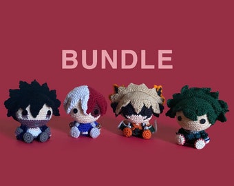Amigurumi Crochet Patterns: 4 Boys (PDF PATTERNS)