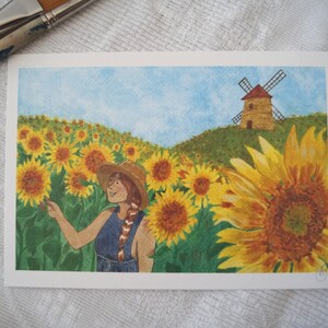 Affiche On dirait le sud - A4 ; A5 ; A6 - Impression d'art - Illustration Aquarelle