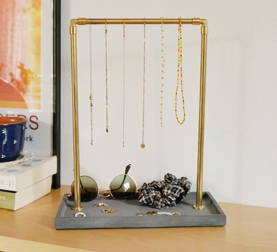 Sieradenstandaard, kettinghouder, sieradenhouder, metalen