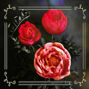 Gum Paste Roses, Molded Flowers, Cake Toppers, Cake Décor - BUNDLE