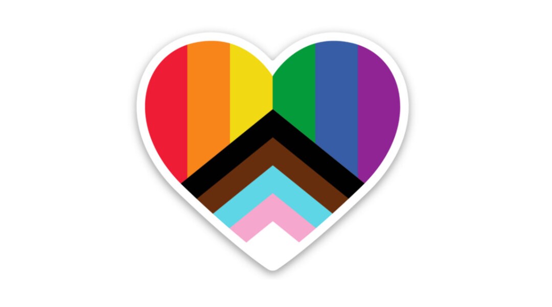 Multicultural Pride Heart | Sticker | 2