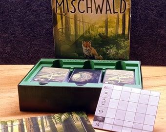 MISCHWALD *UPGRADE* inserts for original game box inlay insert board game box organizer 3D printing