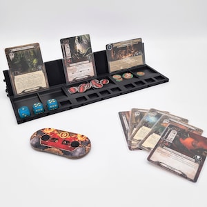 Ensemble de cartes LCG personnalisées individuelles - LOTR - Marvel Champions, porte-cartes, porte-jetons, porte-dés 9 pièces