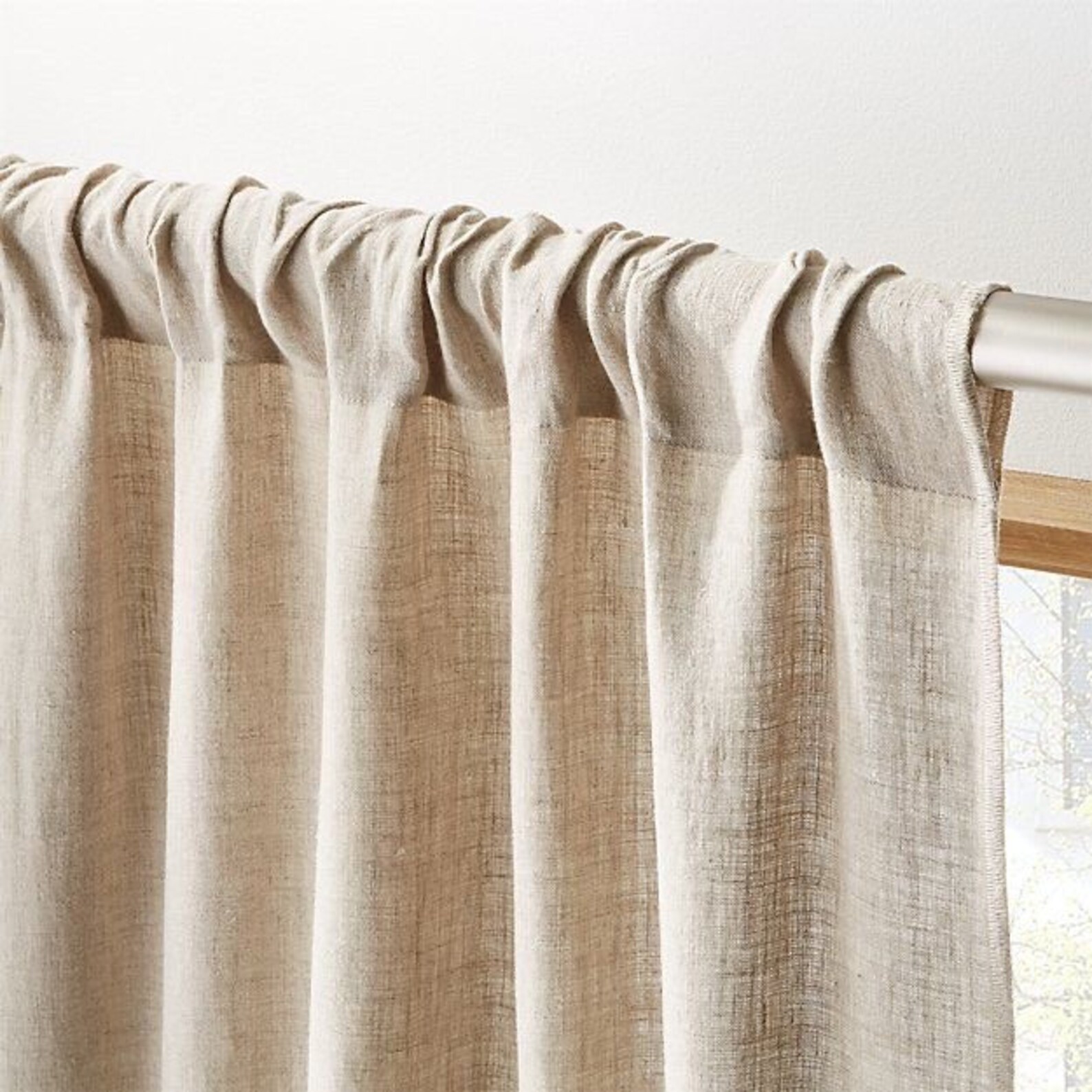 Japandi Earth Tone Linen Curtain Japandi Minimalism Curtains Etsy
