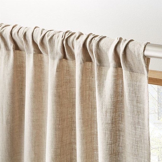Japandi Earth Tone Linen Curtain Japandi Minimalism Curtains Etsy