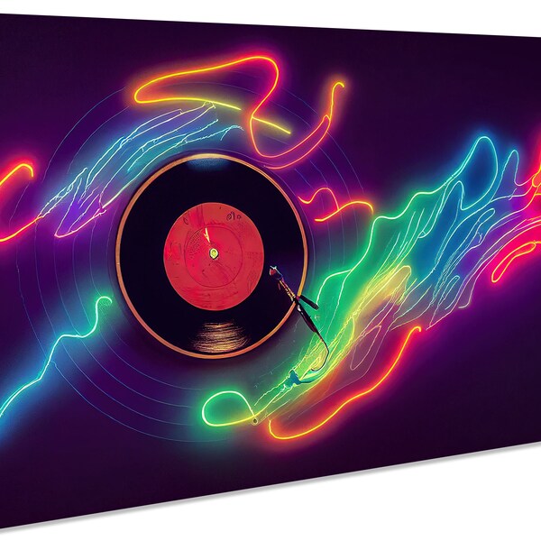 Neon Canvas Art Etsy