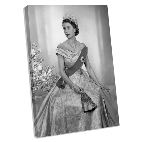 Queen Elizabeth II Andy Warhol Canvas Wall Art Home Decor Etsy