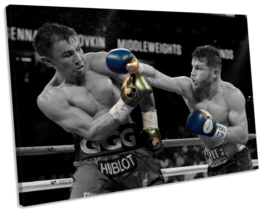 Boxing Gloves Canelo V Triple GGG Wall Art Picture Print Etsy