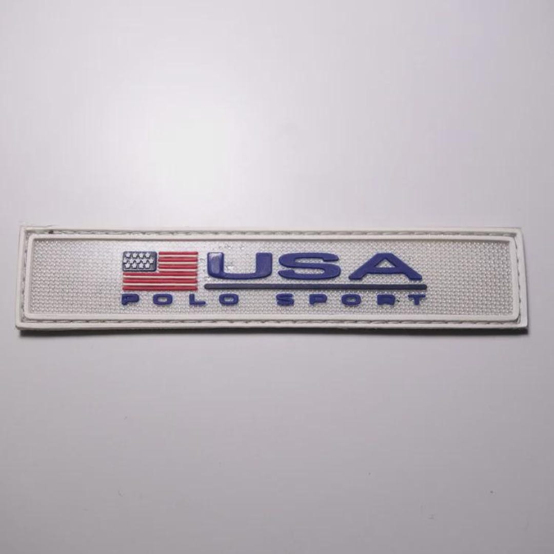Vintage Ralph Lauren Polo Sport Sew on Replacement Embossed Rubber