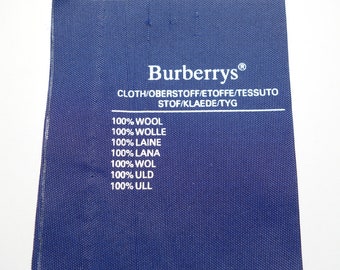 Vintage Burberrys Sew on Replacement Label Tag 