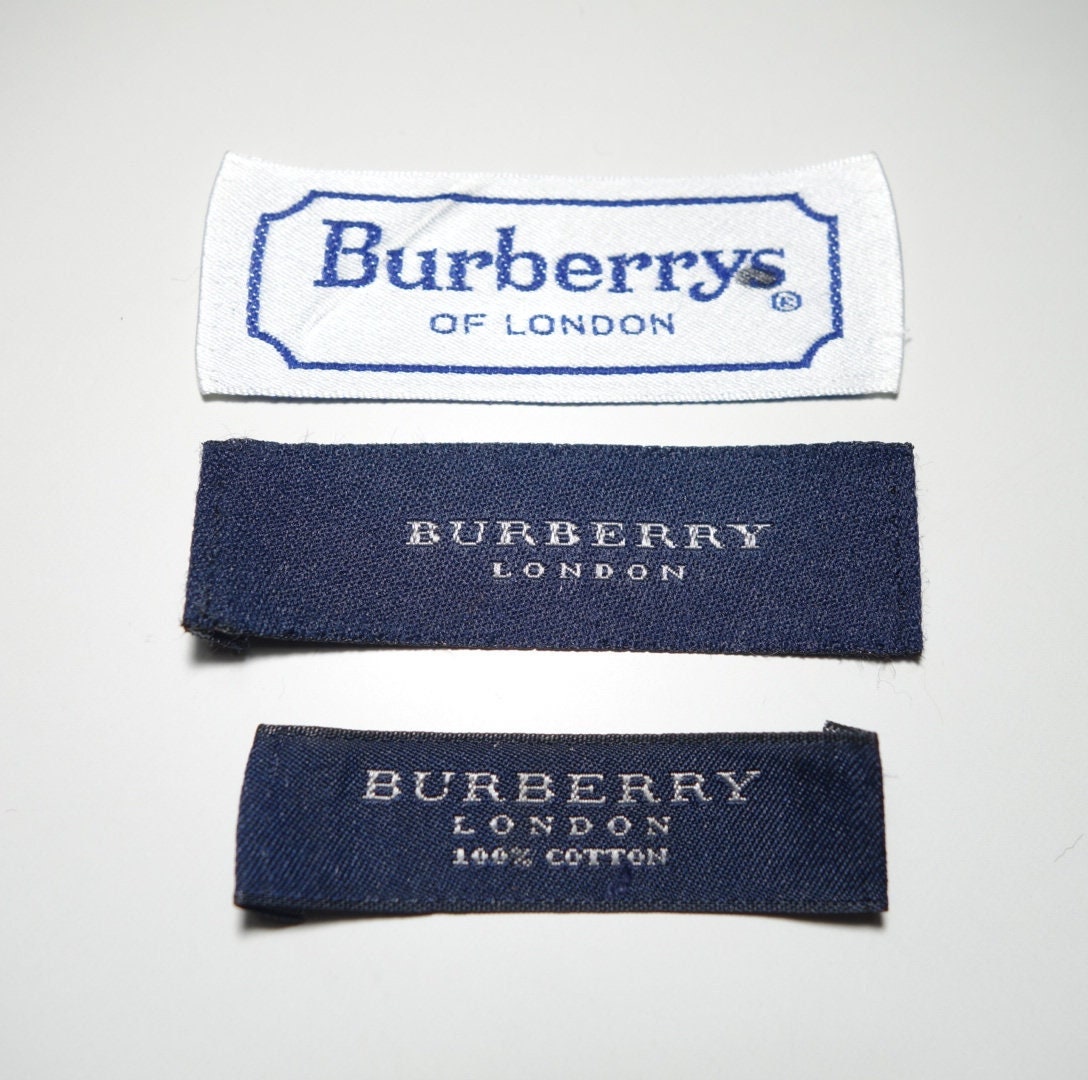 Vintage Burberrys & Burberry London Sew On Replacement Label Tag