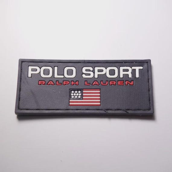 Vintage Ralph Lauren Polo Sport Sew on Replacement Embossed Rubber