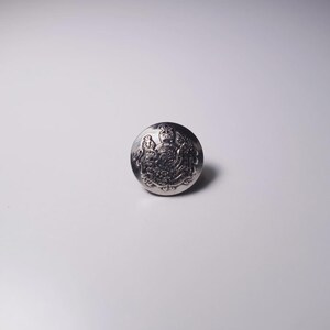 Botón de repuesto de metal con escudo de Ralph Lauren en tono plateado (juego de 2)