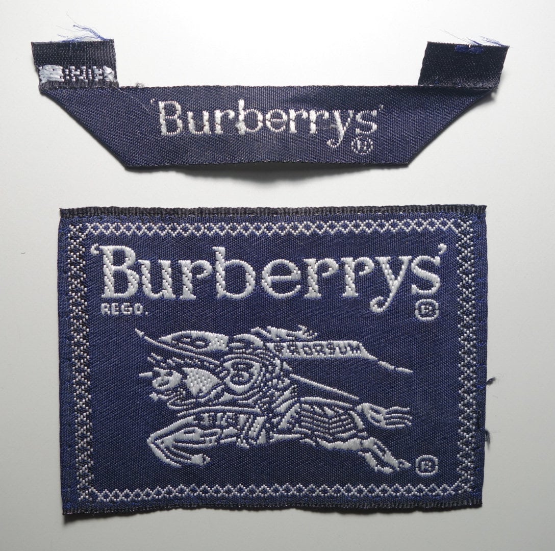 Vintage Burberrys Sew On Replacement Label Tag