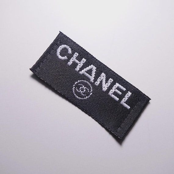 Vintage Chanel Sew on Replacement Embroidered Black Label Tag - Etsy
