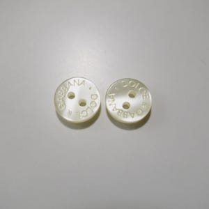 Botones de repuesto Dolce & Gabbana para coser, con relieve, juego de 2