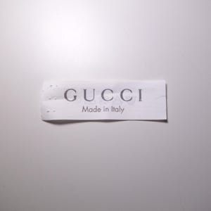 Gucci Made in Italy Sew on Replacement White Label Tag - Etsy India