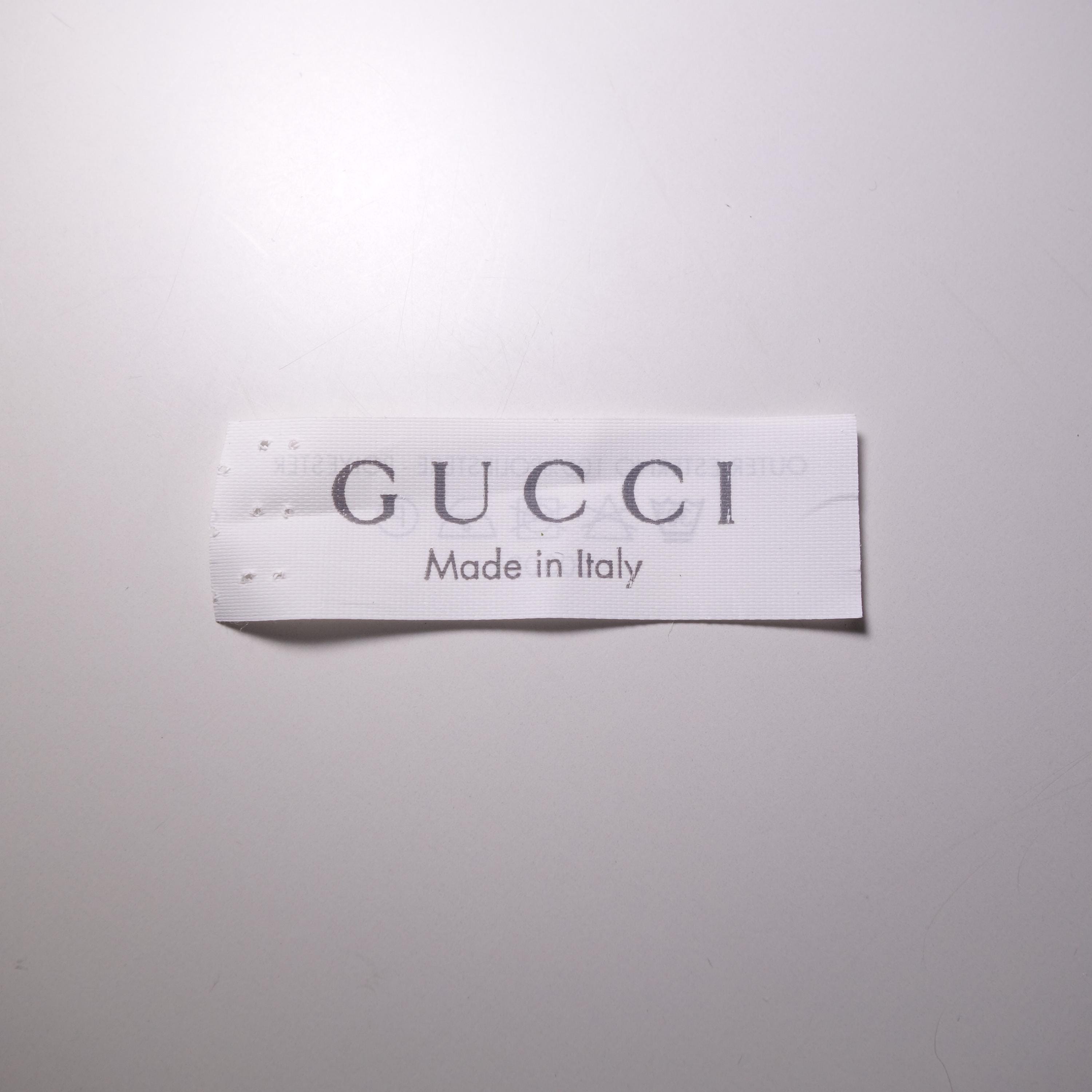 GUCCI made in Italy ドッグタグ Gucci Made in Italy Sew on Replacement White Label Tag - Etsy Israel