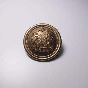 Vintage Ralph Lauren Rustic-Tone Replacement Metal Crest Button, Set of 2