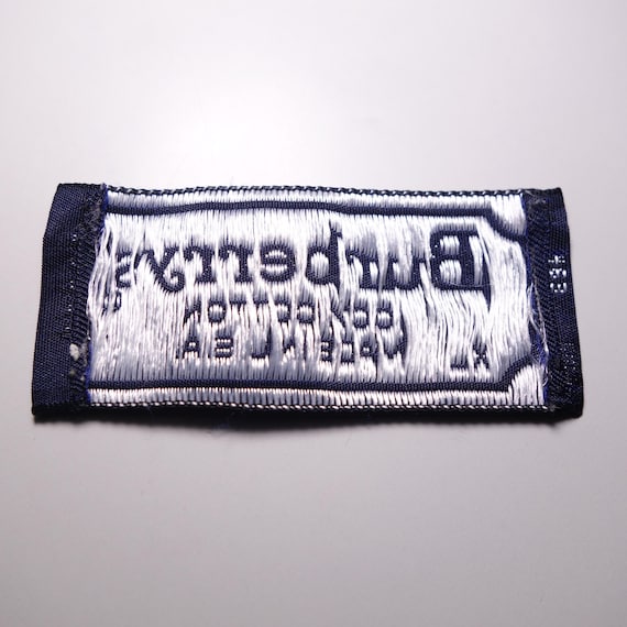 Vintage Burberrys Replacement Blue Embroidered Label Tag - Etsy