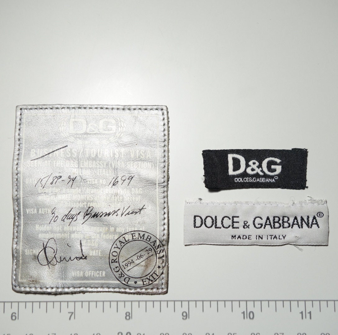 Dolce Gabbana Tags - Etsy