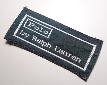 Vintage Polo by Ralph Lauren Sew on Replacement Green Label