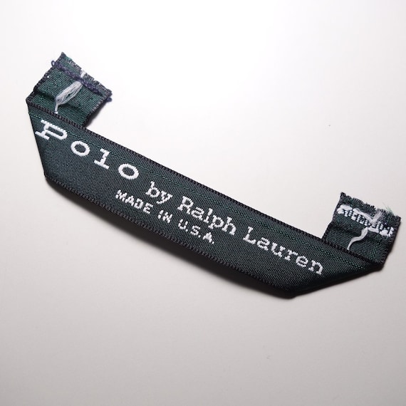 Vintage Polo by Ralph Lauren Sew on Replacement Green Label