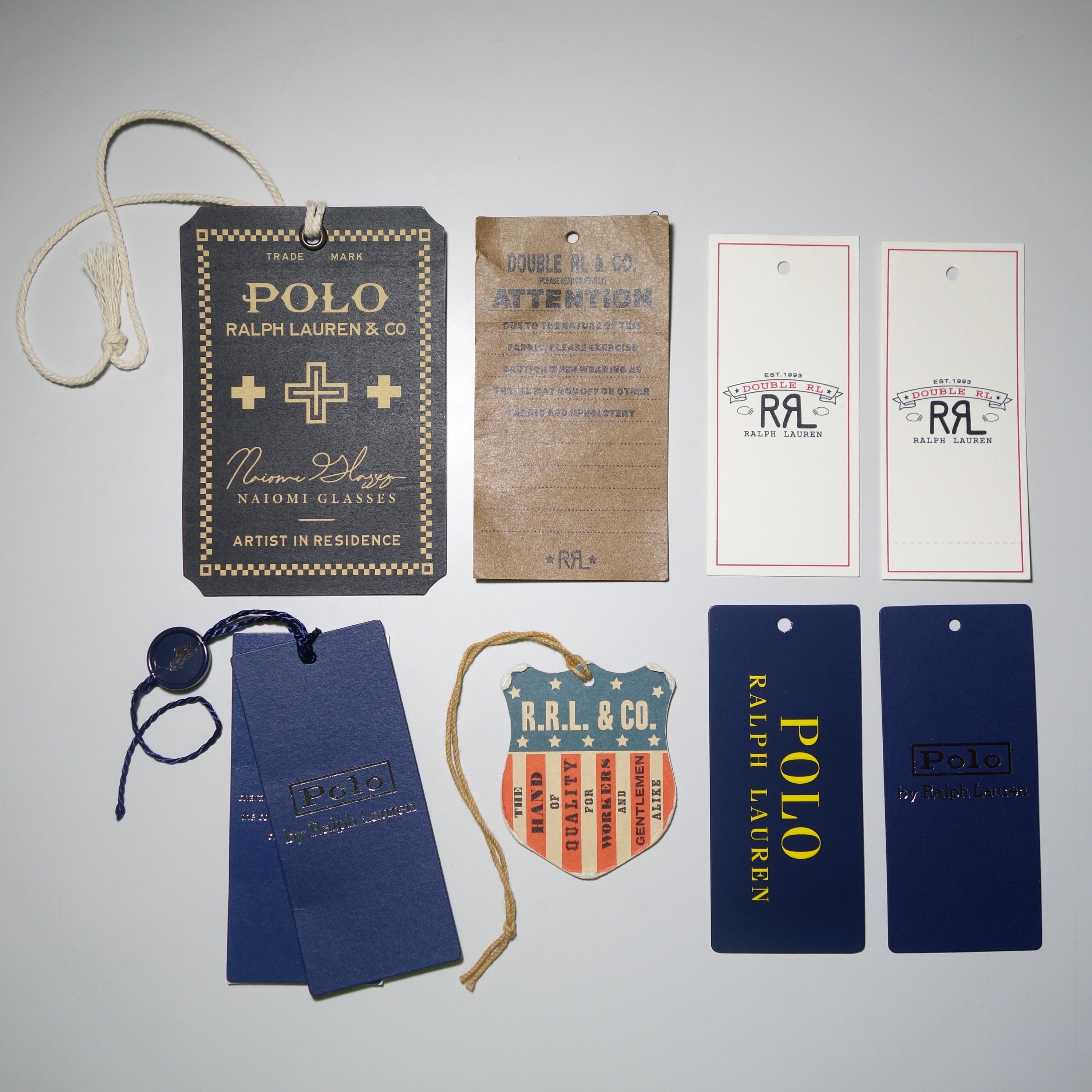 Ralph Lauren Paper Cardstock Collectible Price Tags Etsy